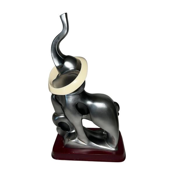 Iris Apfel & Bajalia Ivory Resin Bangle Bracelet Chunky Retro Mod Style - Picture 2 of 5